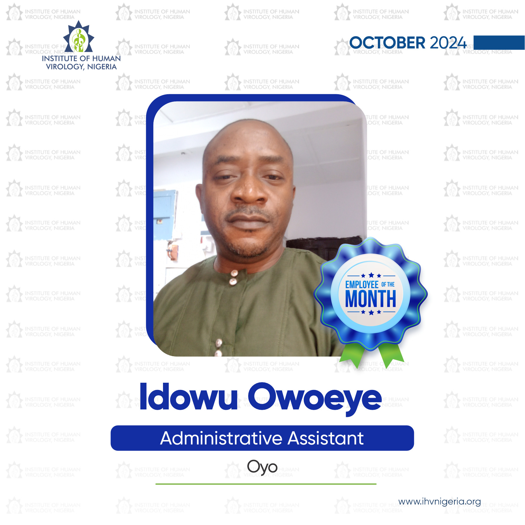 IHVN Celebrates October Employees of the Month - IHV NIGERIA.org