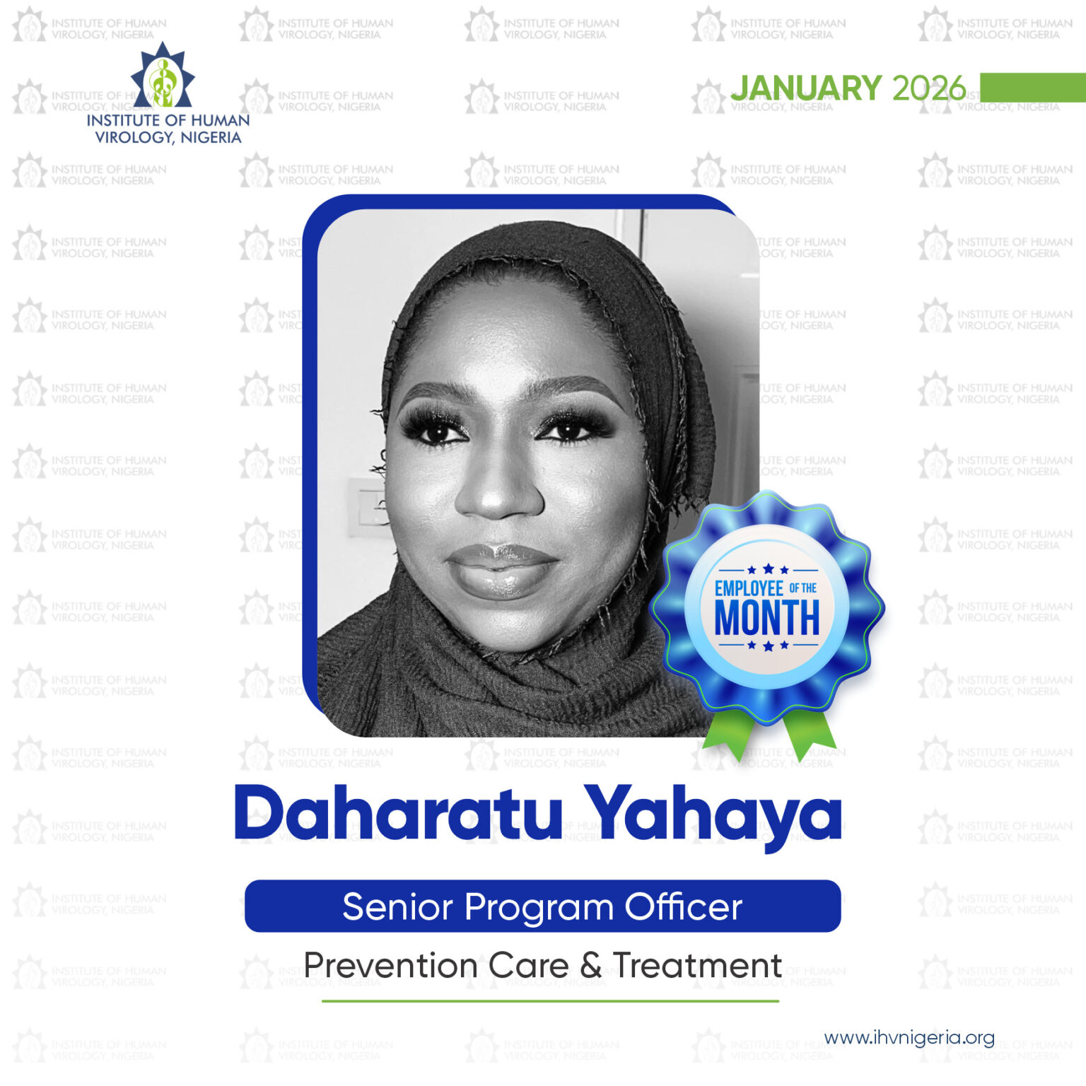 IHVN Celebrates January 2026 Employees of the Month - IHV NIGERIA.org
