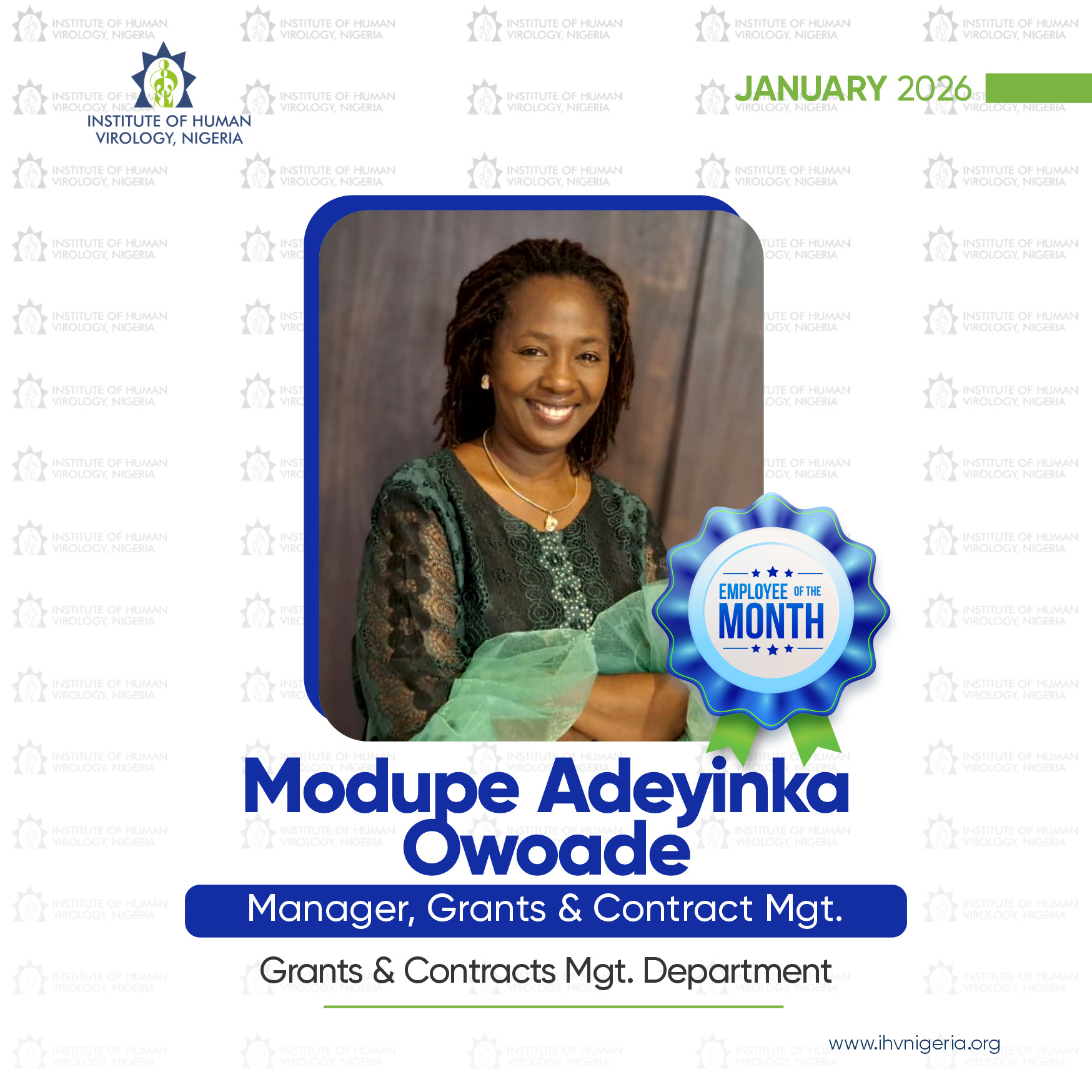 IHVN Celebrates January 2026 Employees of the Month - IHV NIGERIA.org